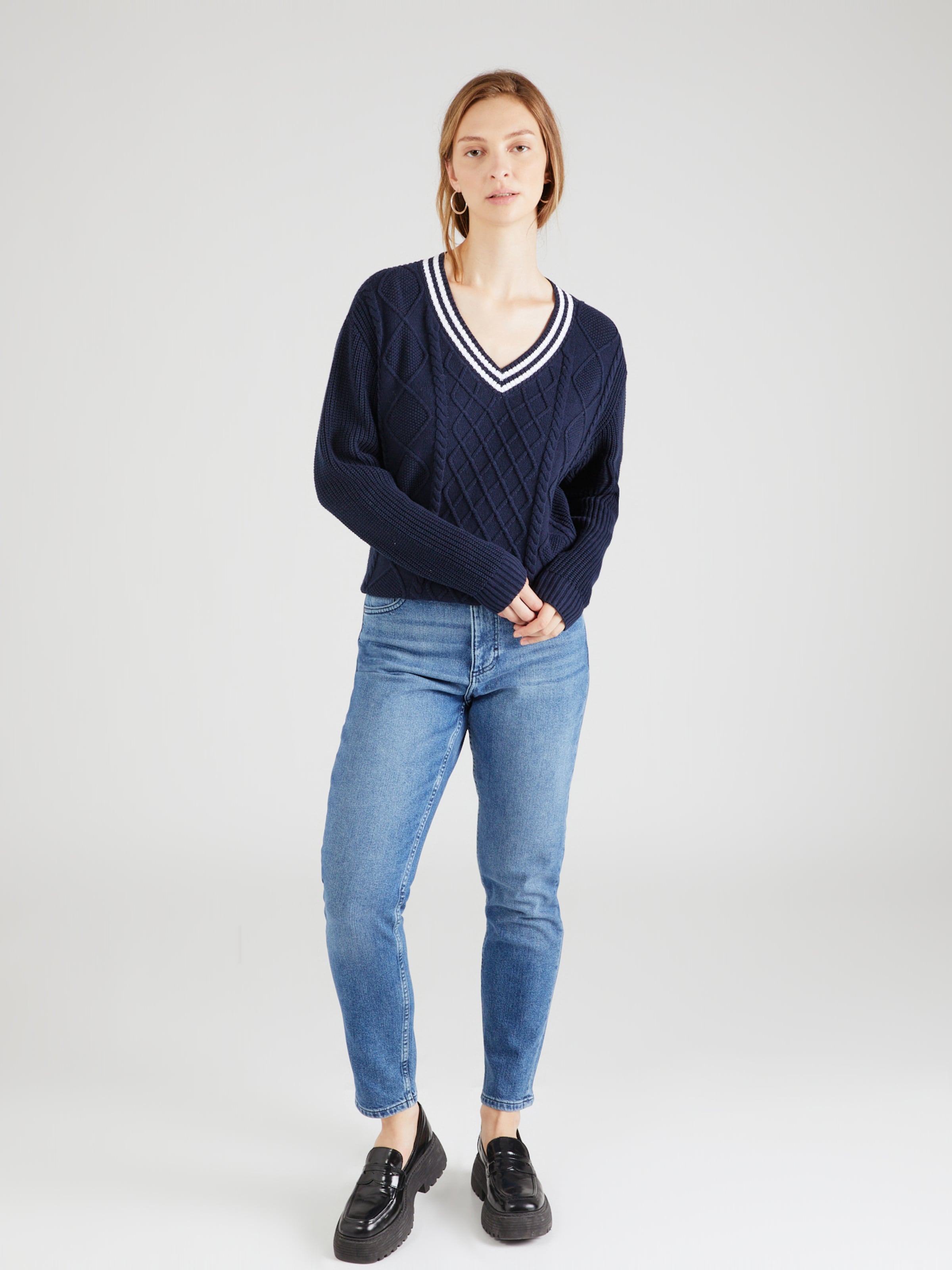 HOLLISTER Sweater in Navy ABOUT YOU