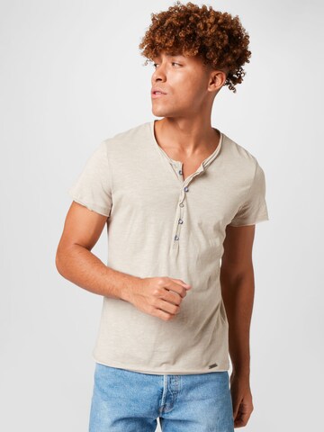 Key Largo Shirt 'LEMONADE' in Grey: front