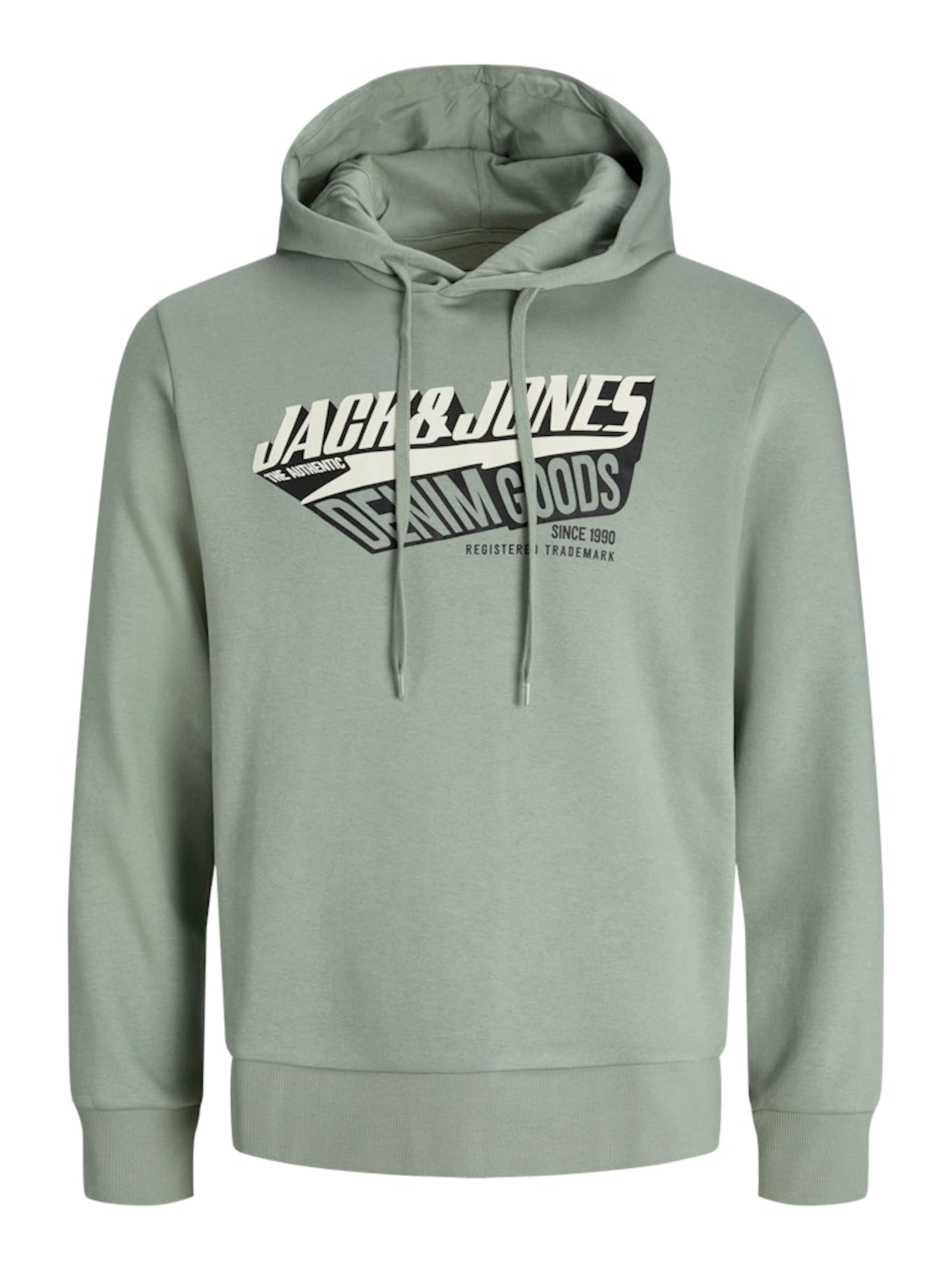 JACK & JONES Sweatshirt i grøn: forside