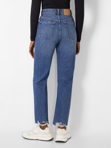 Coupe slim Jean Bershka en bleu