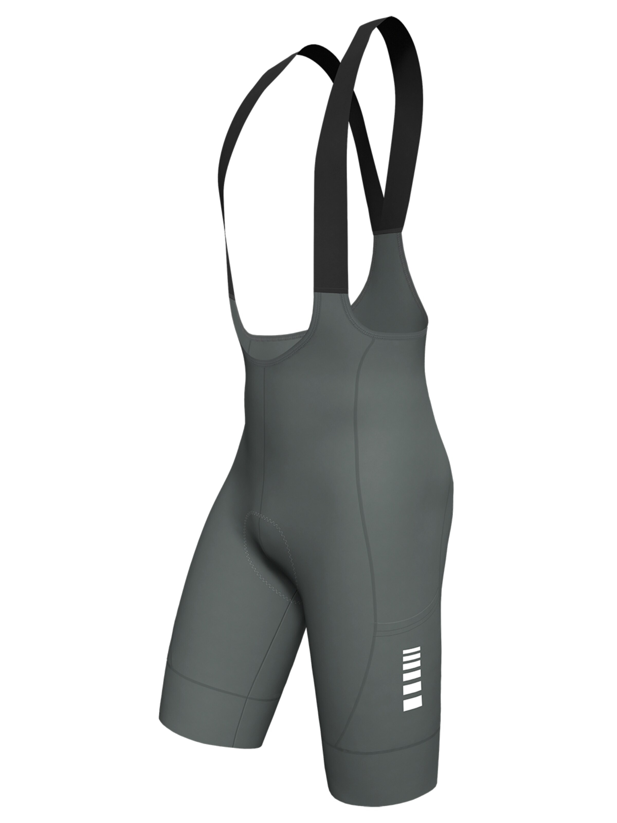 Skinny Pantalon de sport 'Wulibike Herren Radhose Kompression 3D-Polster 3-Taschen' WULIBIKE en gris