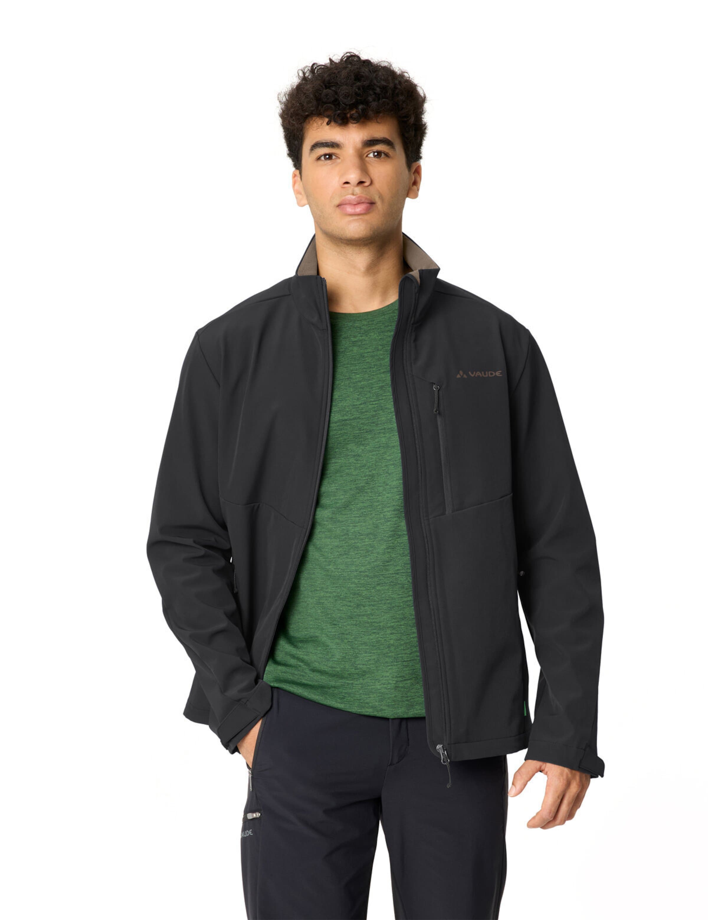 VAUDE Outdoorjas 'Cyclone V' in Zwart