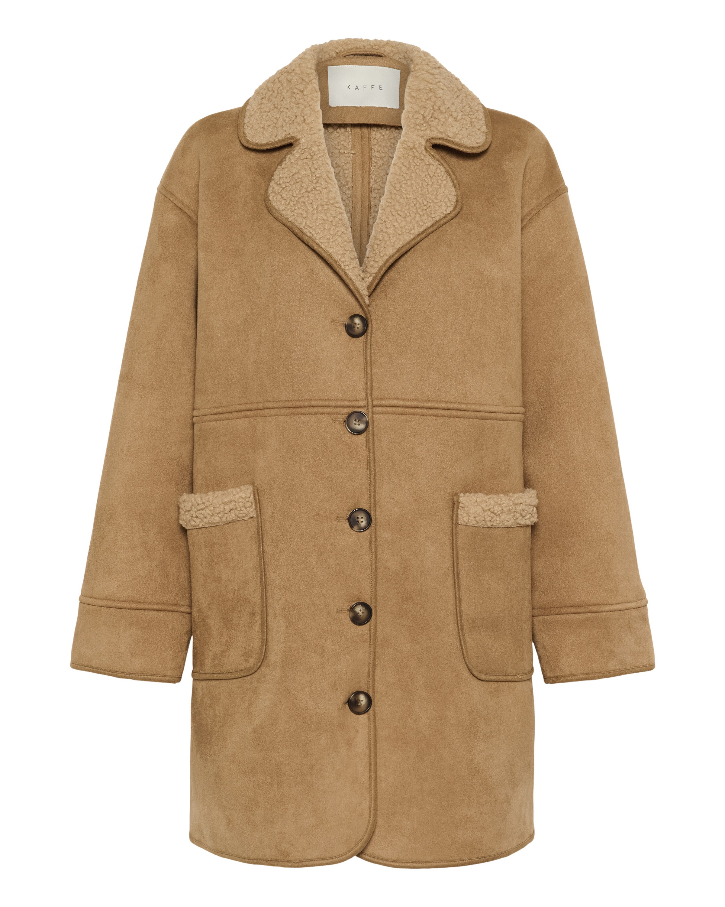Kaffe Zimní bunda – béžová: přední strana