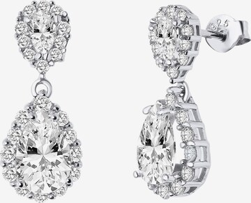 Boucles d'oreilles Lucardi en argent : devant