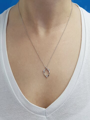 EinStein Diamant Necklace in Silver