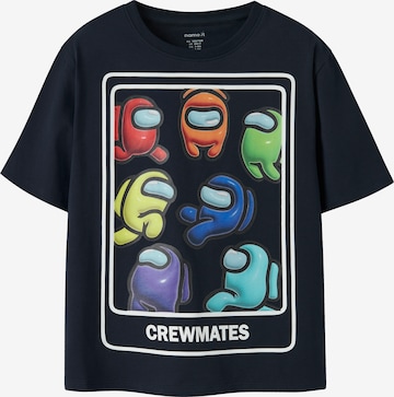 Maglietta 'NKMFABRON AMONGUS' di NAME IT in blu: frontale