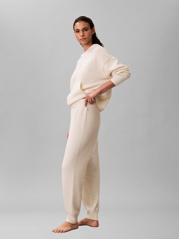 Calvin Klein Pyjamahose in Beige