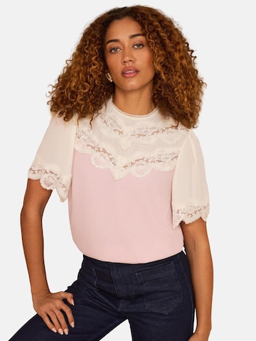 love & roses Blúzka - Ružová: predná strana