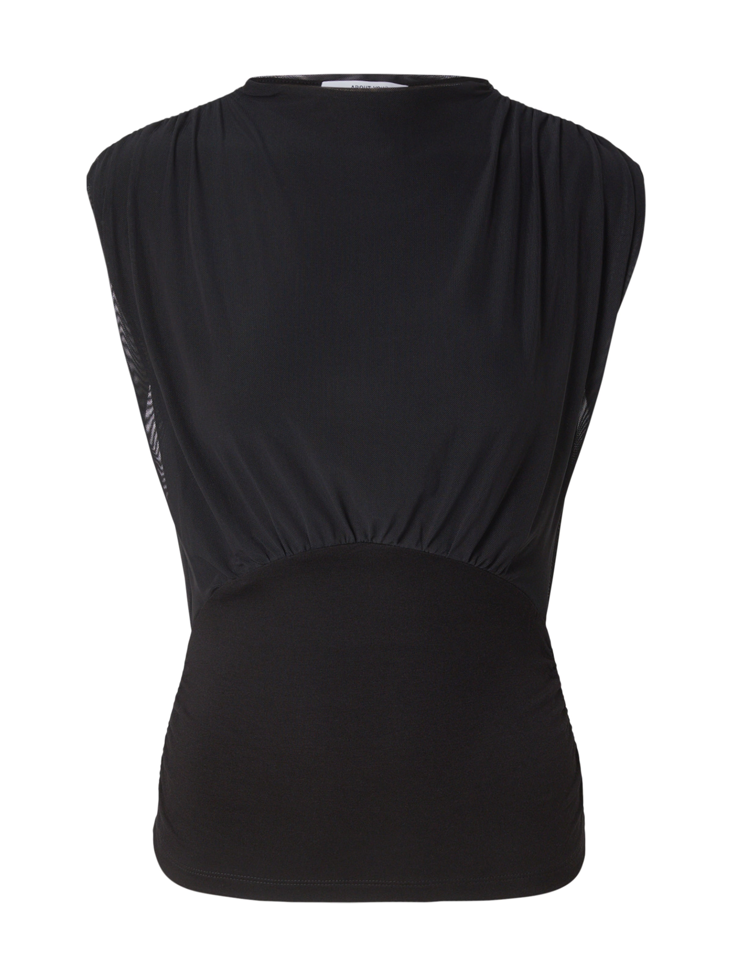 ABOUT YOU - Blusa 'Cindy' en negro: frente