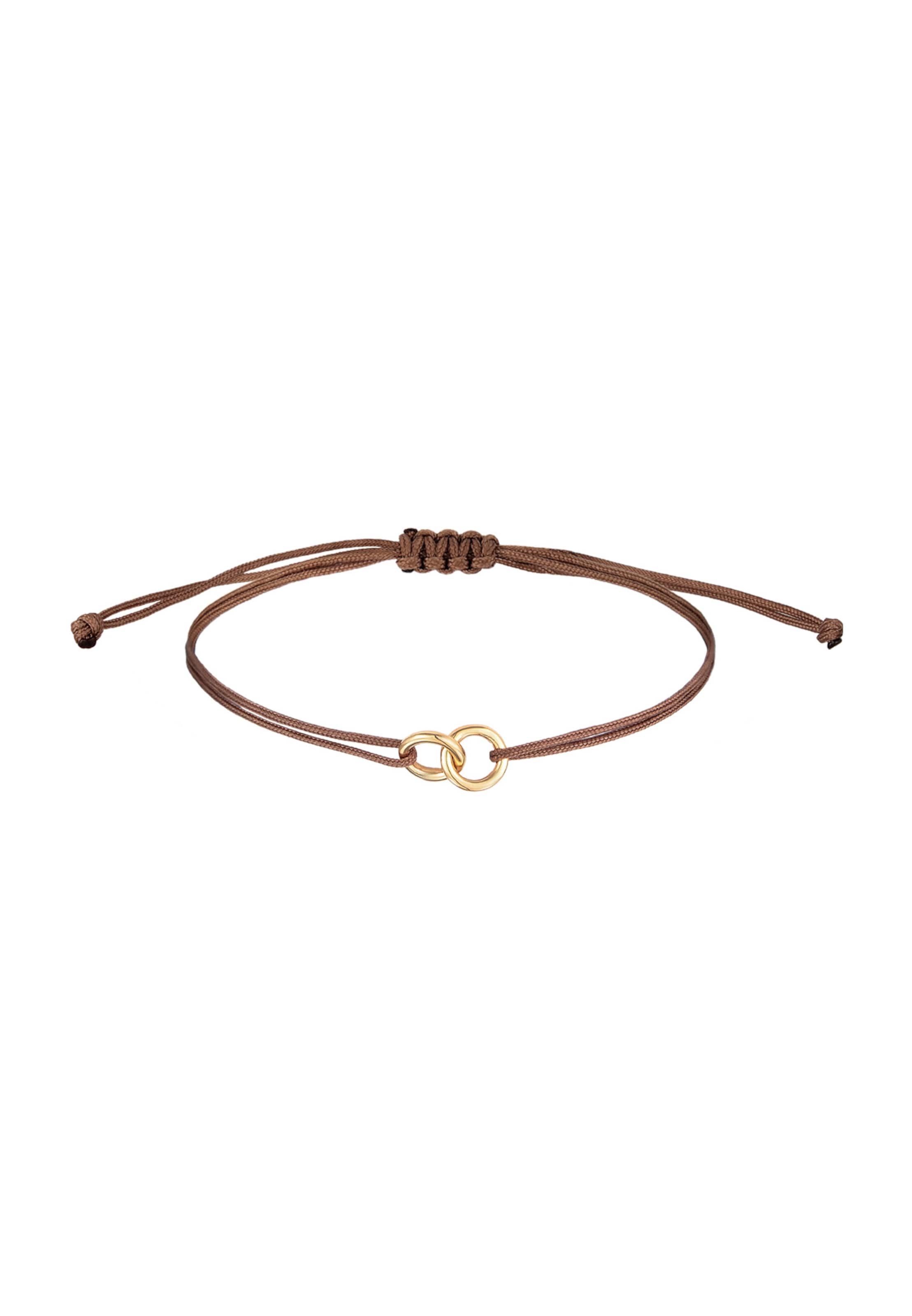 ELLI Βραχιόλι 'Geo' σε καφέ: μπροστά