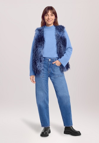 Coupe slim Jean Betty & Co en bleu : devant