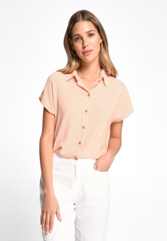 Peter Hahn Blouse in Orange: front