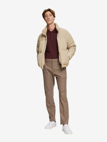 ESPRIT Regular Pleated Pants in Brown