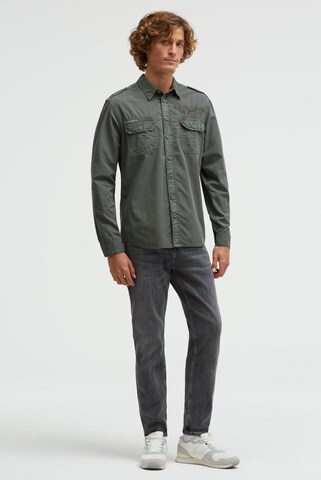 CAMP DAVID Regular fit Button Up Shirt in Green