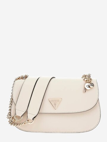 GUESS - Mala de ombro 'Guess Sac Bandoulière Daryna 2 Comp Satche Bone' em branco: frente