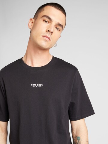 JACK & JONES Μπλουζάκι 'JCOBLURRED FLORAL' σε μαύρο