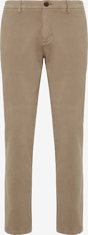 Coupe slim Pantalon Boggi Milano en beige : devant
