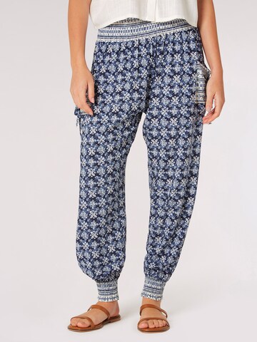 Apricot Loosefit Broek in Blauw: voorkant