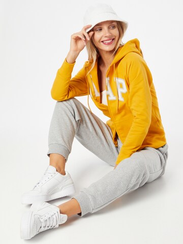 GAP Zip-Up Hoodie in Gold