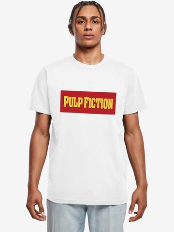 Merchcode T-Shirt 'Pulp Fiction' in Weiß: predná strana