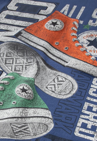 CONVERSE - Camiseta 'DOUBLE KICKS' en azul