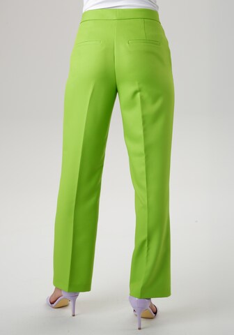 Aniston SELECTED Loose fit Pleated Pants in Green