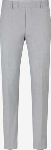 STRELLSON Slim fit Pleated Pants ' Melwin ' in Grey: front