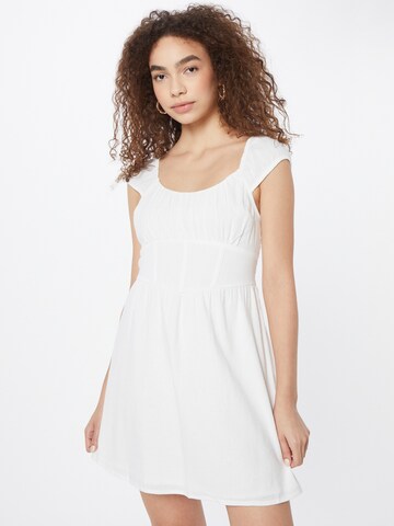 Robe HOLLISTER en blanc : devant