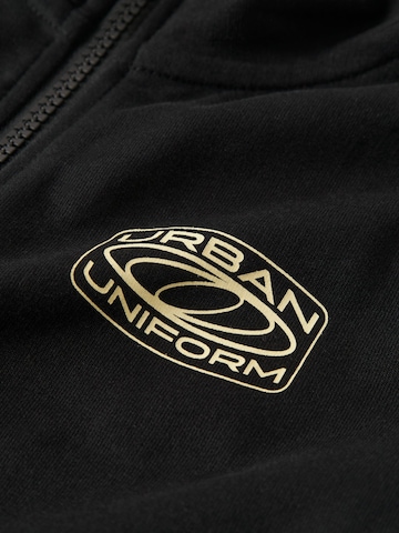 NAME IT - Sudadera con cremallera en negro