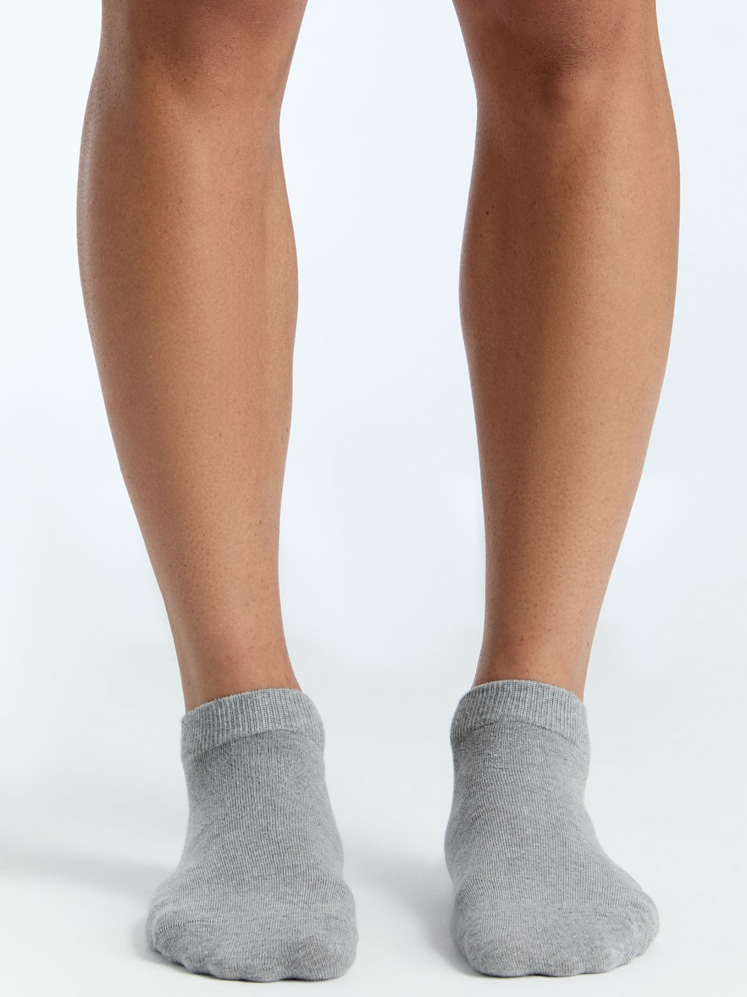 Albero Natur Füßlinge 'Bio-Baumwoll-Sneakersocken Unisex - 2er Pack'‌‌‌‌‌‌‌‌‌ in Grau