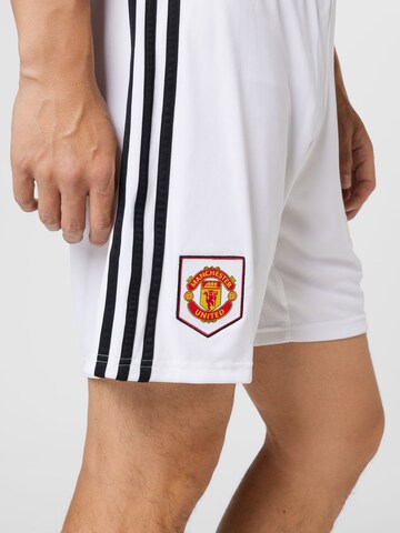 ADIDAS SPORTSWEAR - Regular Calças de desporto 'Manchester United 22/23 Home' em branco