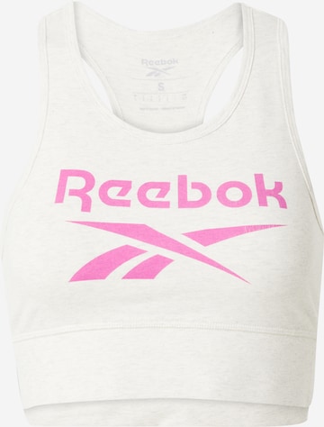 ReebokBustier Sportski grudnjak - siva boja: prednji dio