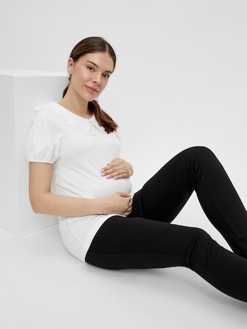 MAMALICIOUS Slimfit Broek 'Alba' in Zwart