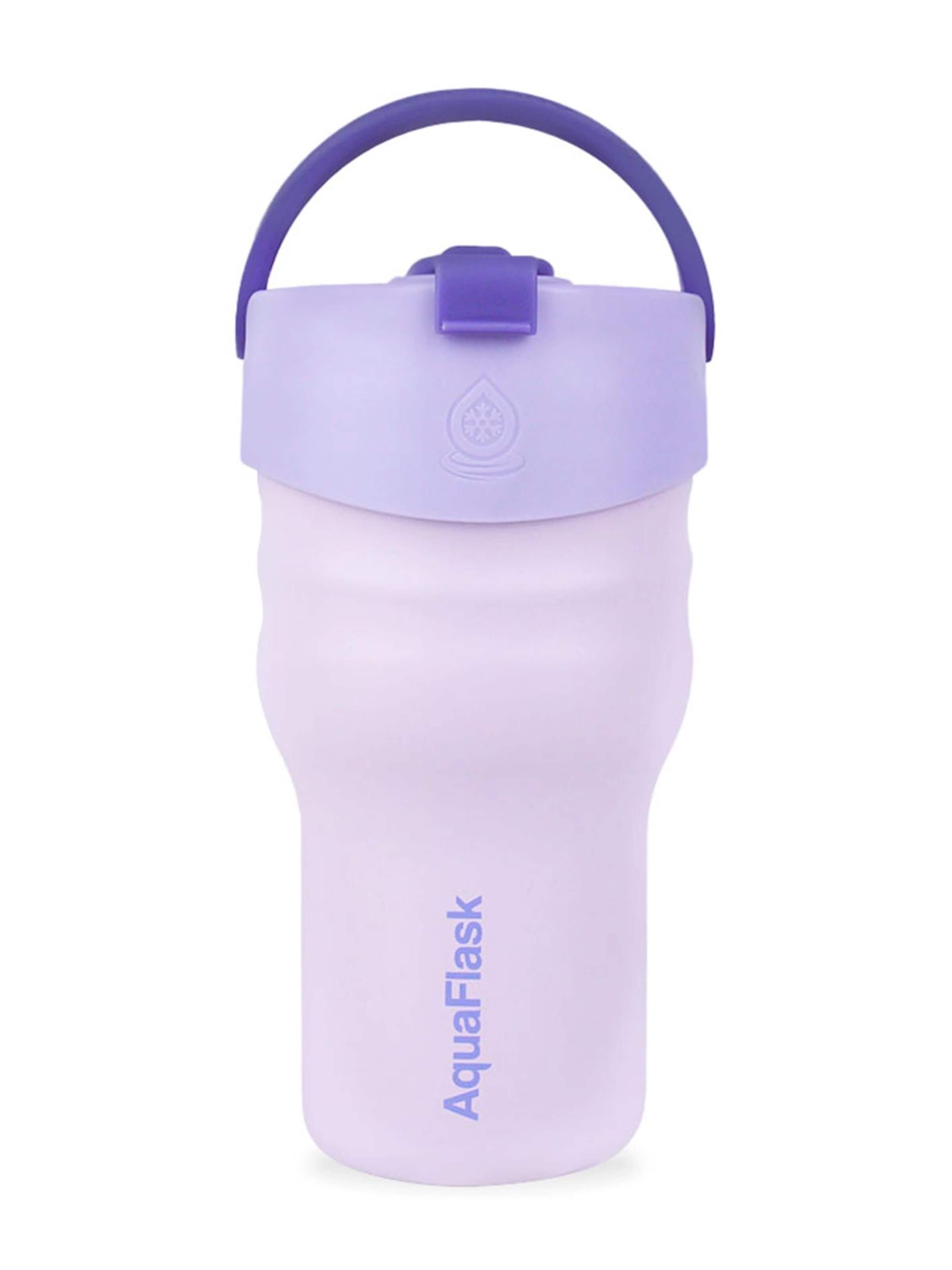 AquaFlask Láhev na vodu 'AquaFlask Termoláhev TUMBLER 591 ml' – fialová: přední strana
