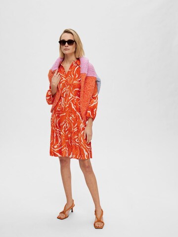 SELECTED FEMME Košilové šaty 'Sirine' – oranžová