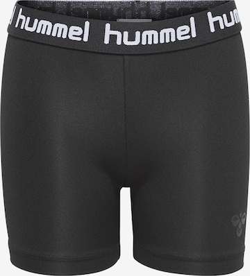 Hummel Skinny Sportshorts 'Tona' in Schwarz: Vorderseite