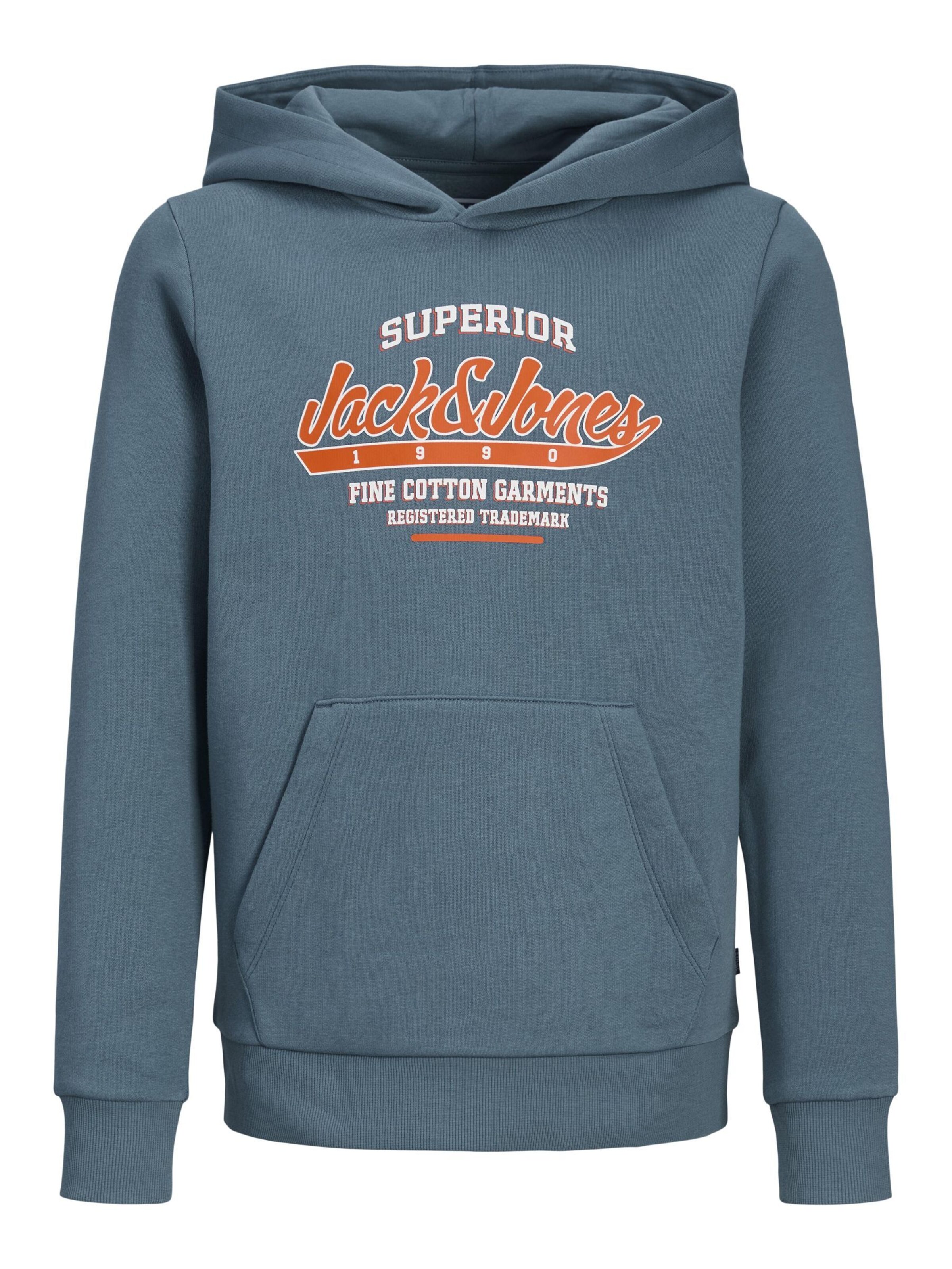 Sweat Jack & Jones Junior en bleu : devant