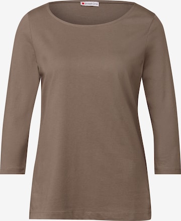 STREET ONE Shirt in Brown: front
