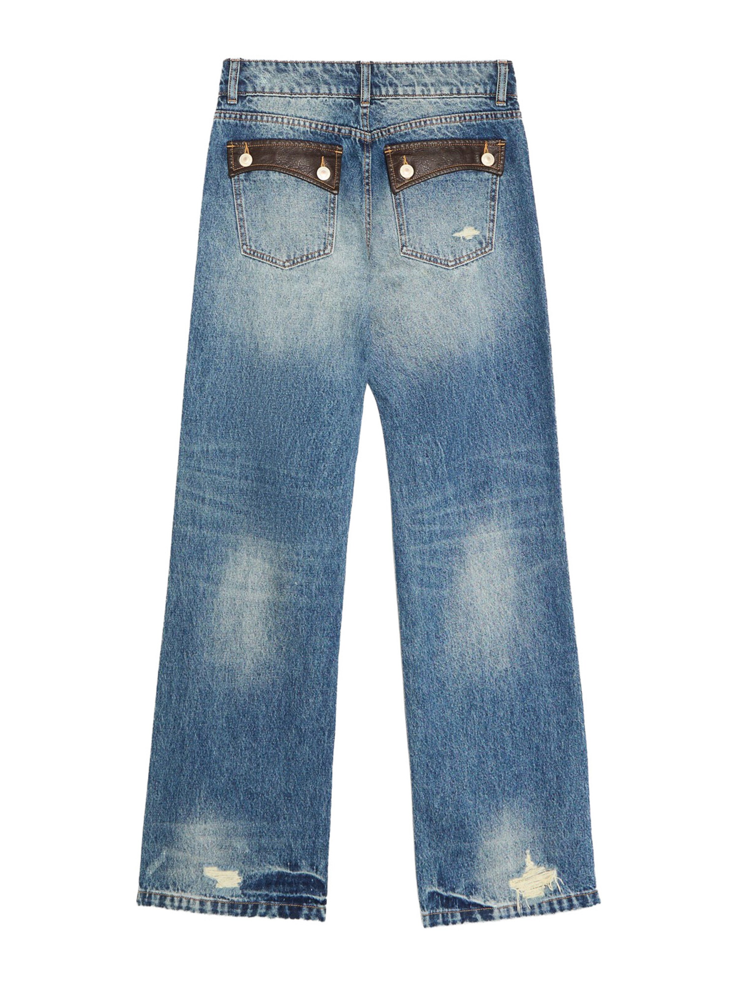 Bershka Loose fit Jeans in Blue: back