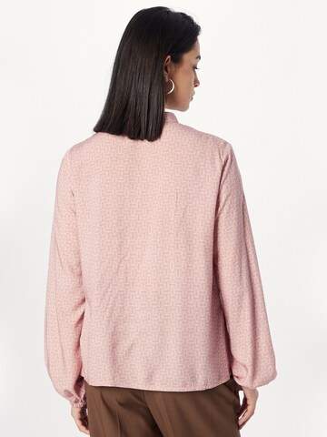 Cream Blouse 'Raya' in Roze