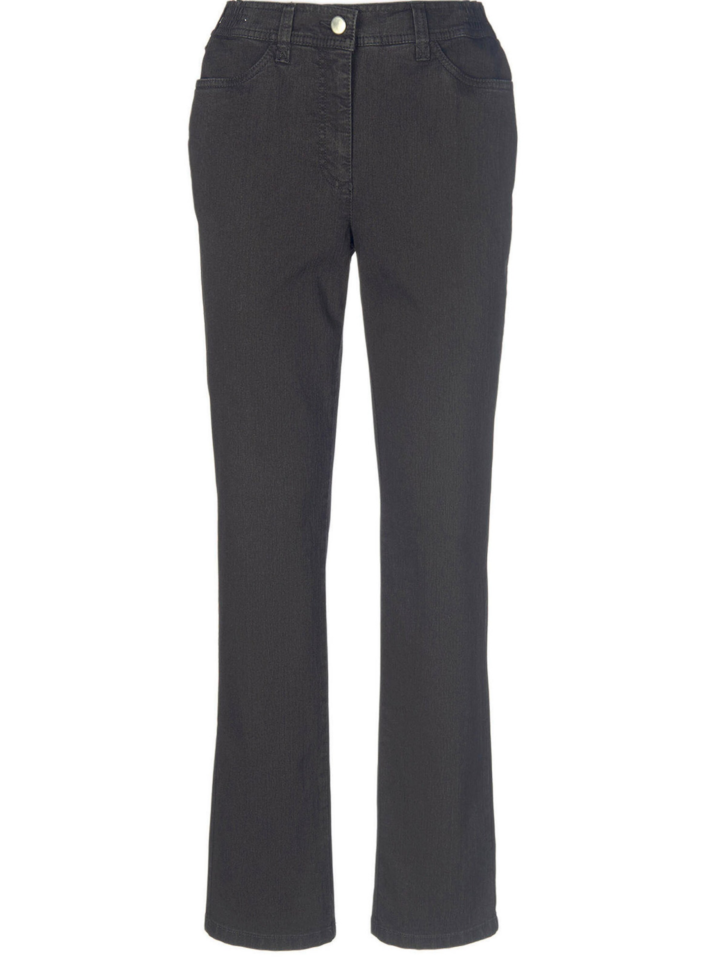 Goldner Regular Jeans 'Carla' in Zwart: voorkant