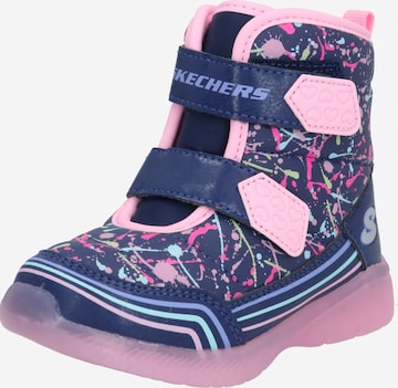 SKECHERS Snowboots 'ILLUMI' in Blauw: voorkant