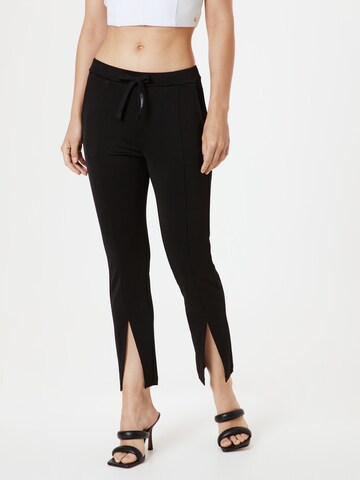 10Days Slim fit Pants in Black: front