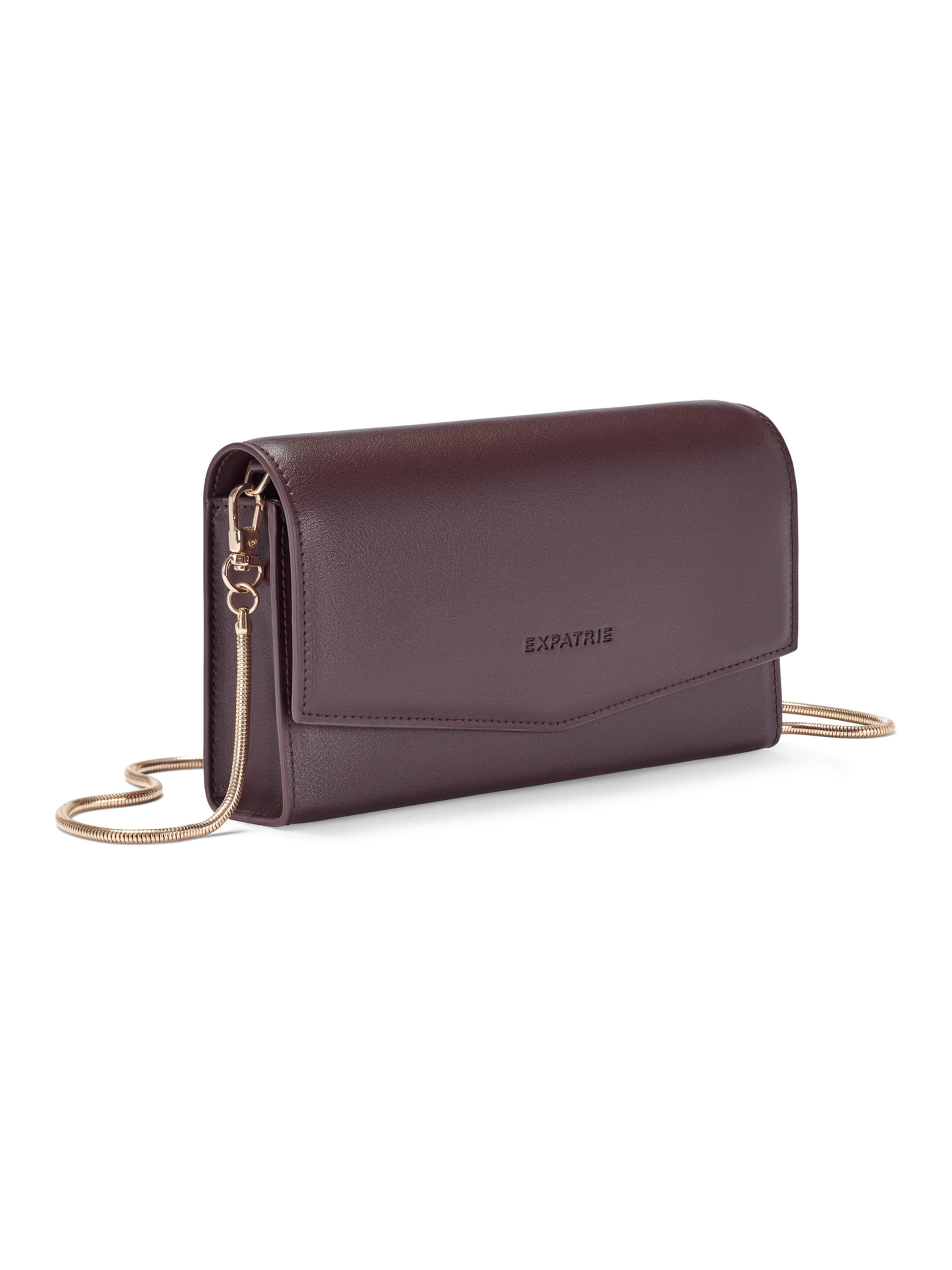 Expatrié - Bolso de noche 'Camille' en marrón