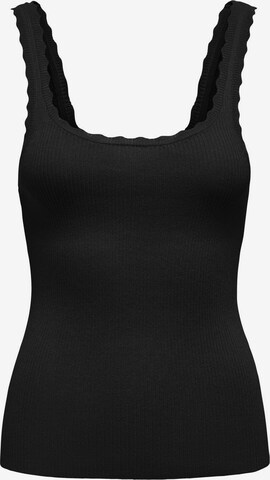 ONLY Knitted Top 'GEMMA' in Black: front