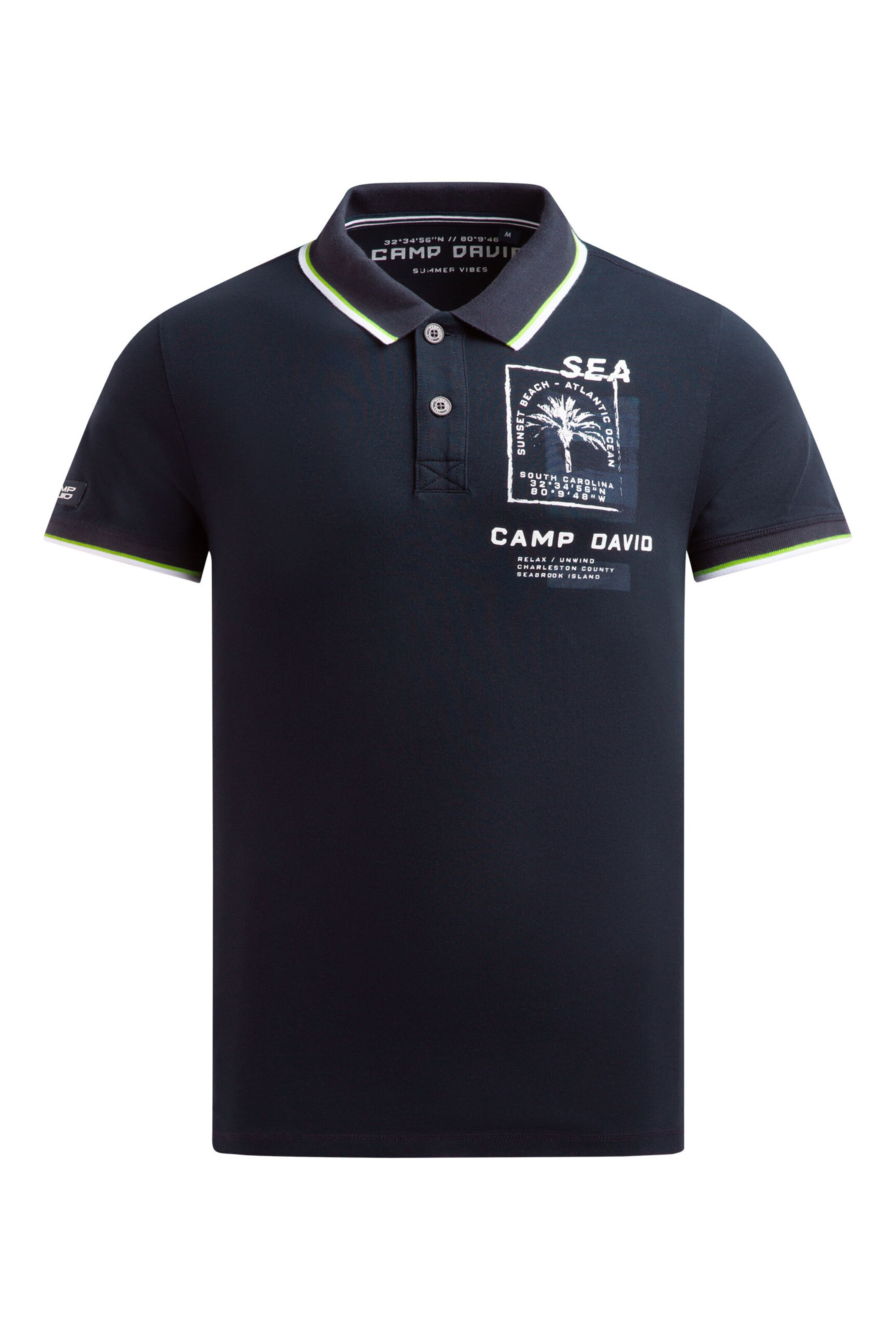 CAMP DAVID Shirt in Blue: front