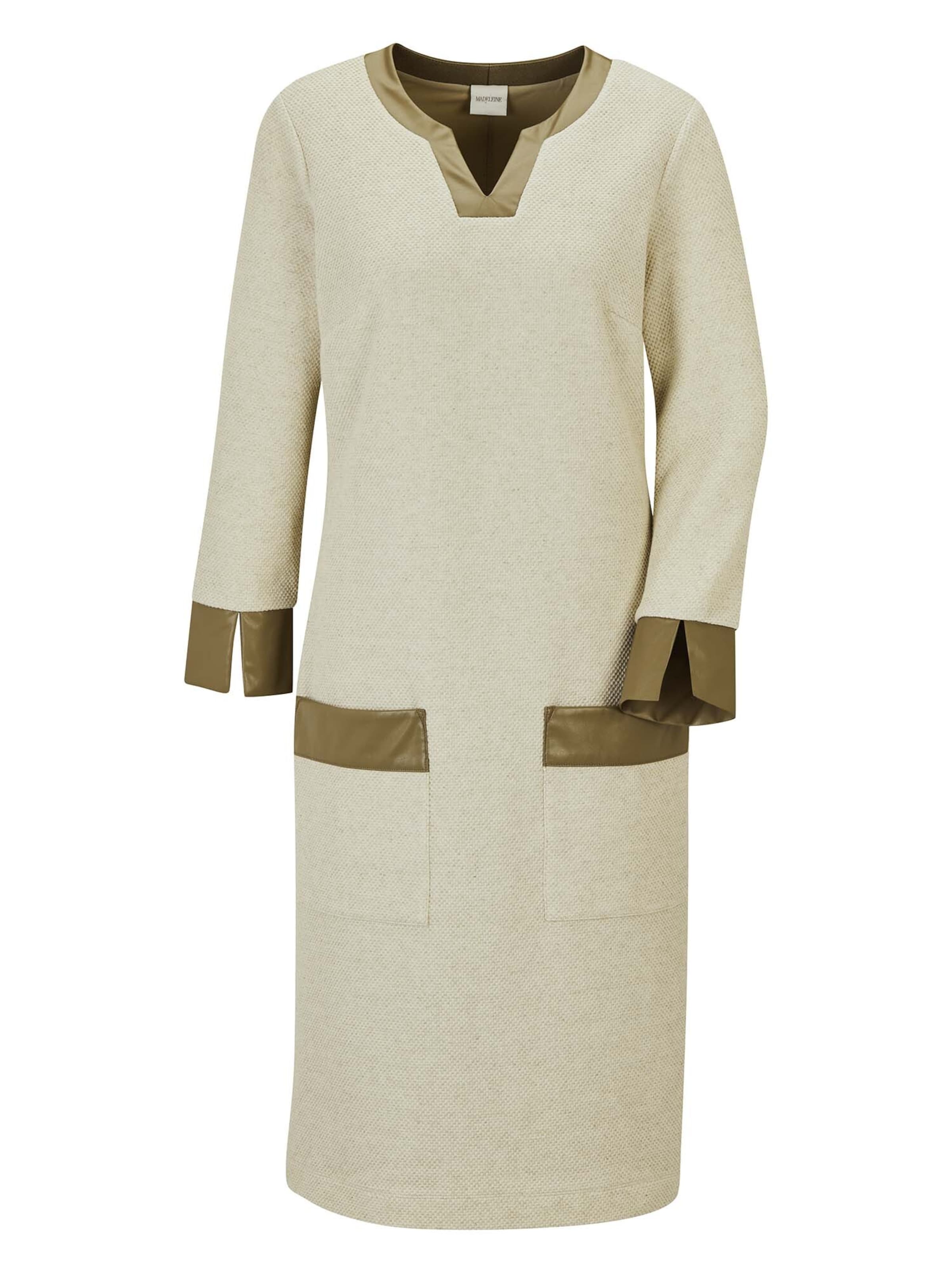 MADELEINE Etuikleid in cappuccino / perlweiß, Produktansicht