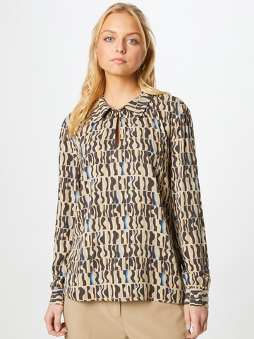 minus Blouse 'Lumia' in Beige: voorkant