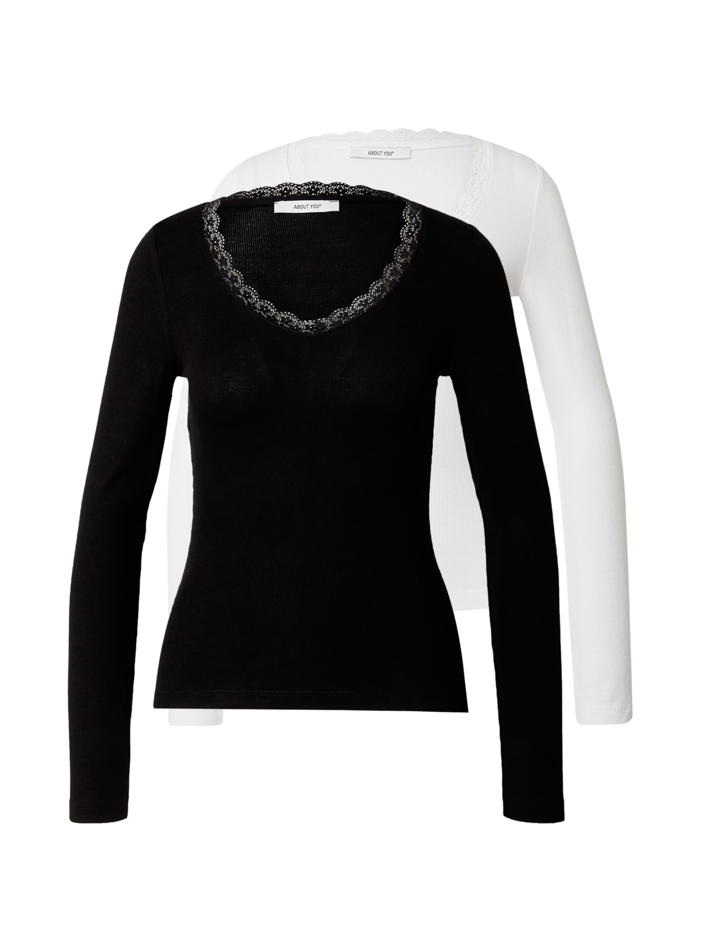 ABOUT YOU Tričko – černá: přední strana