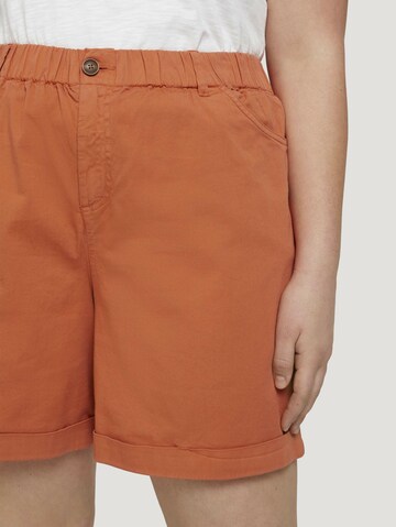 Tom Tailor Women + Loosefit Shorts in Orange